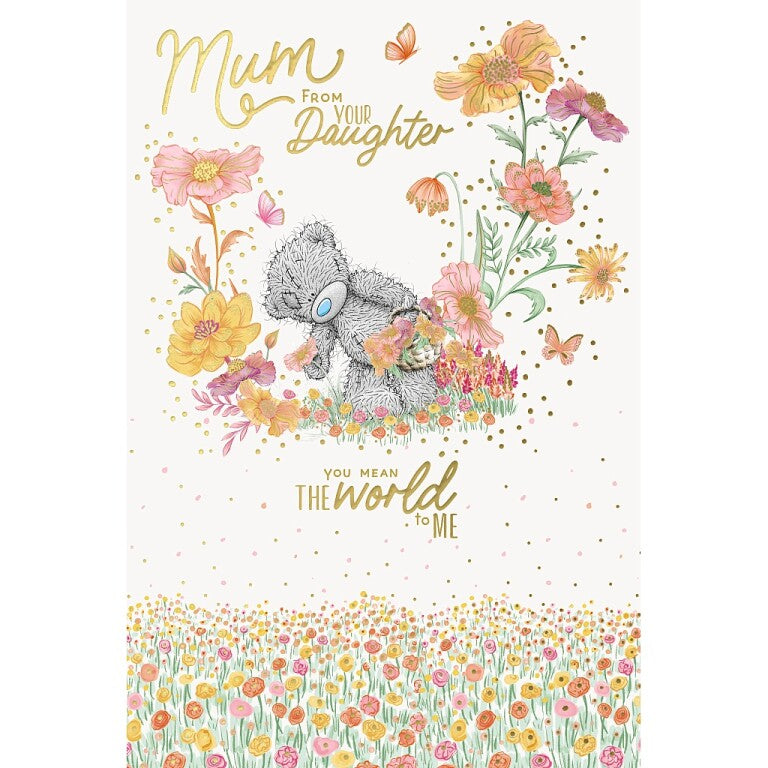 Me to You Tatty Teddy Mother's Day Card From Your Daughter 6 x 9