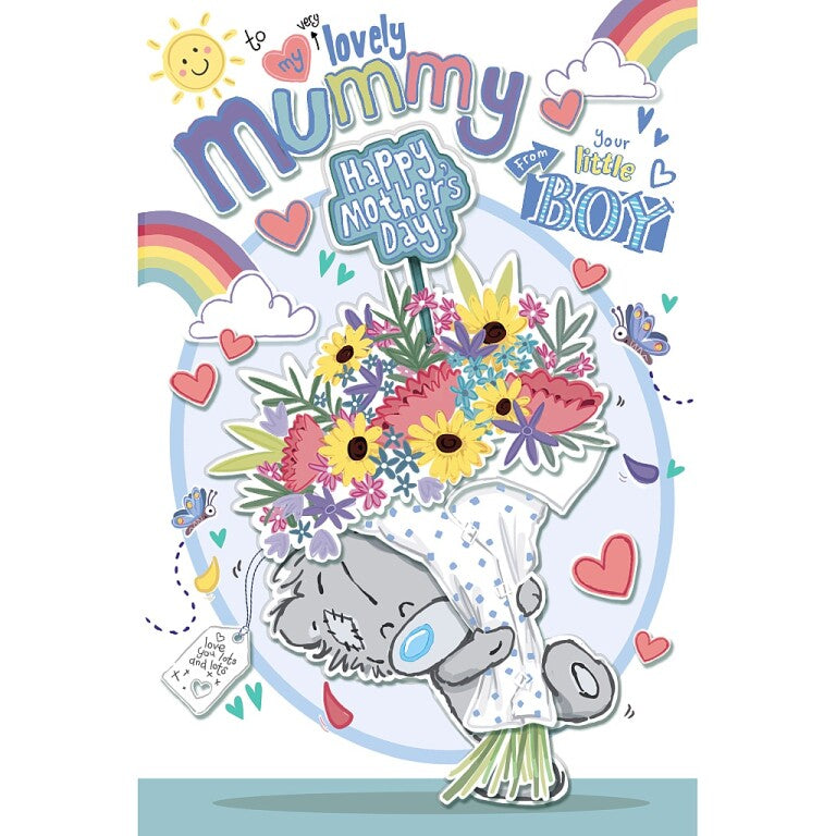 Me to You My Dinky Bear Mother's Day Card From Your Little Boy 6 x 9 ins - Official Collection