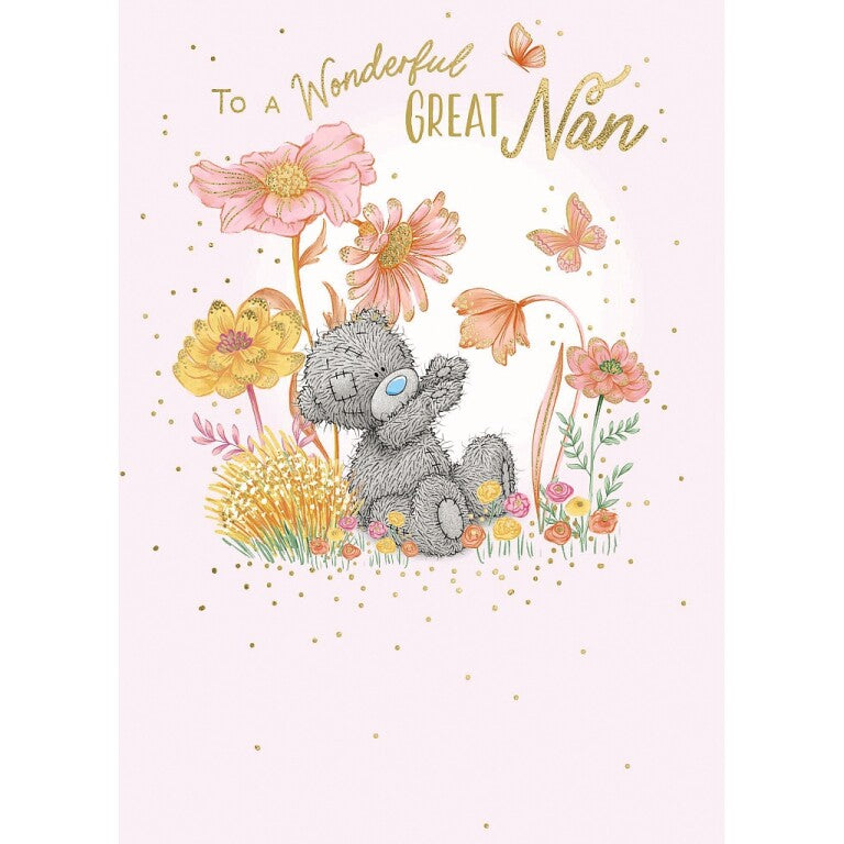 Me to You Tatty Teddy Mother's Day Card 'To A Wonderful Great Nan' 5 x 7