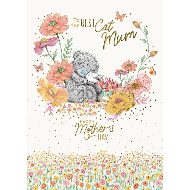 Me to You Tatty Teddy Mother's Day Card 'To the Best Cat Mum' 5 x 7