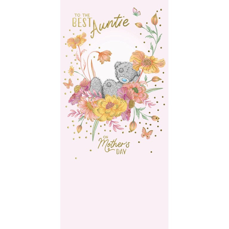 Me to You Tatty Teddy Mother's Day Card To The Best Auntie 4 x 8