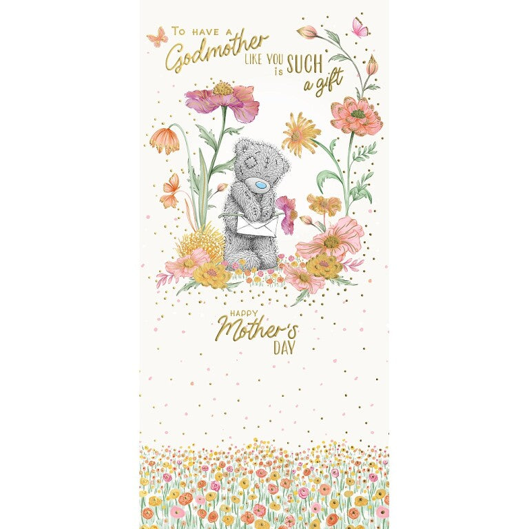 Me to You Tatty Teddy Mother's Day Card For A Godmother 4 x 8