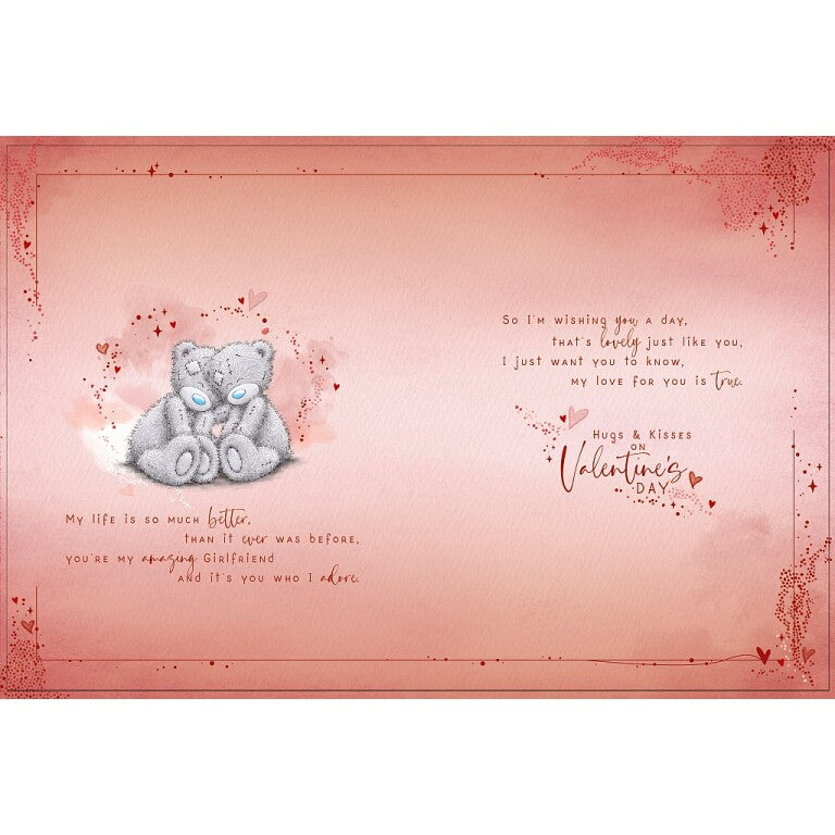 Me to You Tatty Teddy Luxury Boxed Handmade Valentine's Day Card 'To my Beautiful Girlfriend'