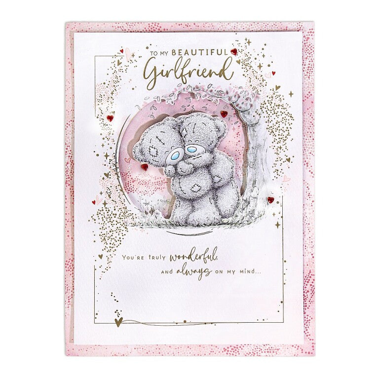 Me to You Tatty Teddy Luxury Boxed Handmade Valentine's Day Card 'To my Beautiful Girlfriend'