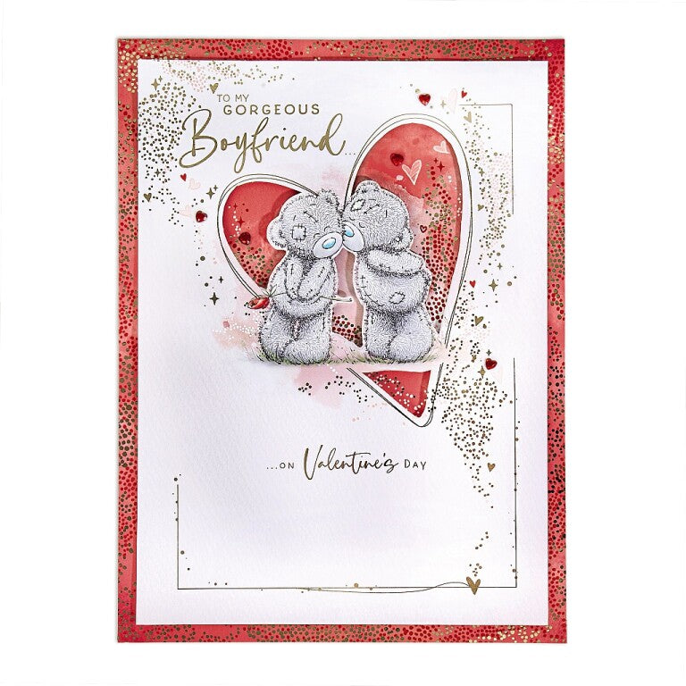 Me to You Tatty Teddy Luxury Boxed Handmade Valentine's Day Card 'To my Gorgeous Boyfriend' 12 x 9