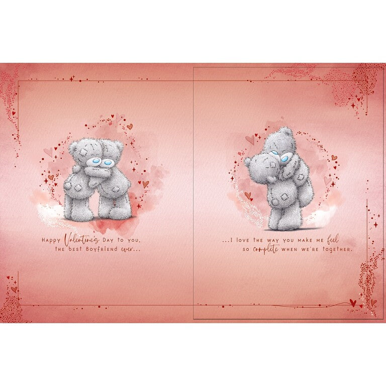 Me to You Tatty Teddy Luxury Boxed Handmade Valentine's Day Card 'To my Gorgeous Boyfriend' 12 x 9