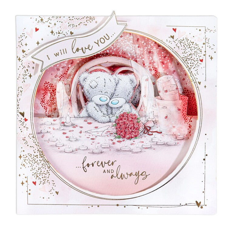 Me to You Tatty Teddy Valentine's Day Luxury Handmade Card 'Forever and Always' 8 x 8