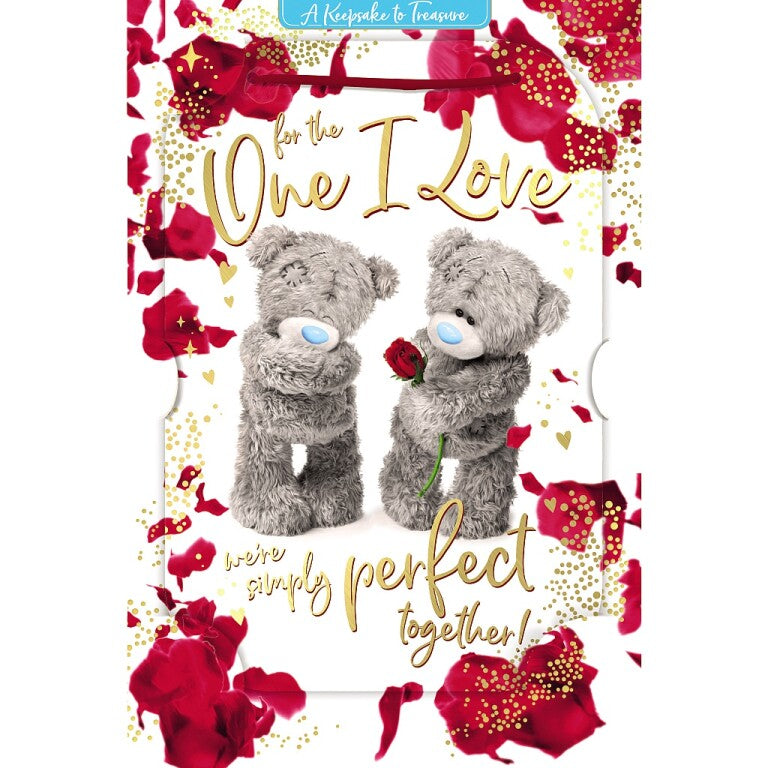 Me to You Tatty Teddy Valentine's Day Luxury 3D Keepsake Card For the One I Love 6 x 9