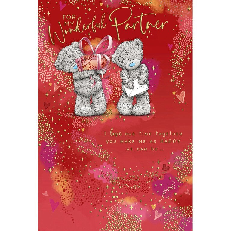 Me to You Tatty Teddy 'Wonderful Partner' Valentine's Day Card, 6x9