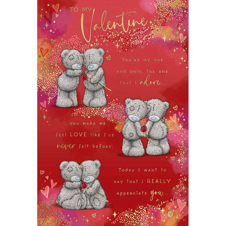 Me to You Tatty Teddy 'Valentine' Valentine's Day Card, 6x9