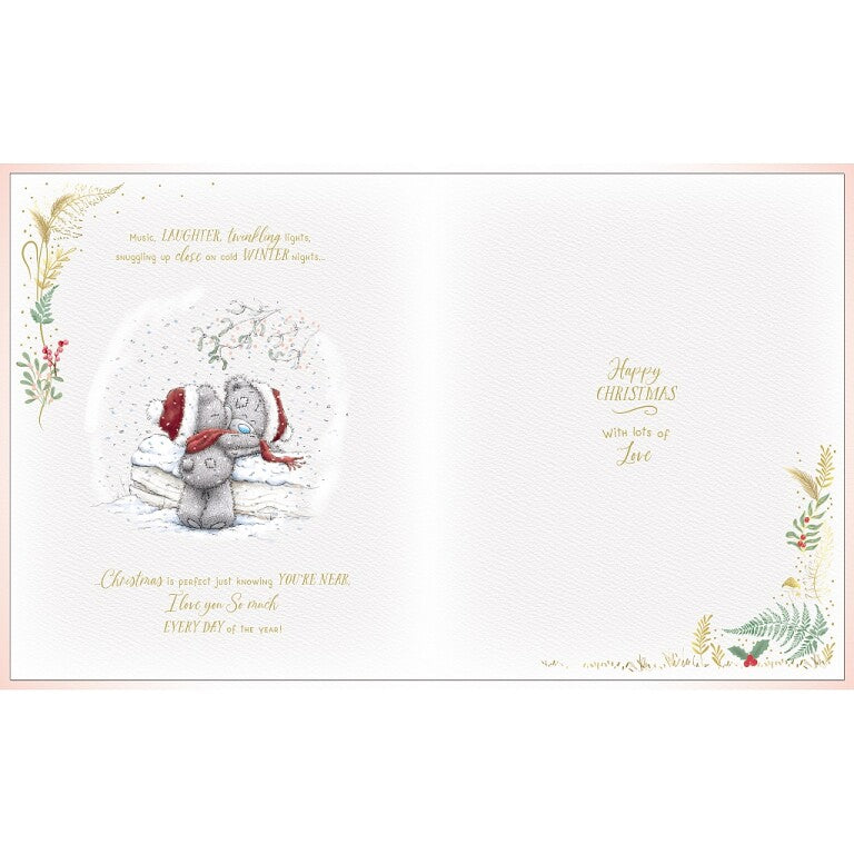 Me to You Tatty Teddy Amazing Girlfriend Luxury Handmade Boxed Christmas Card 8x10ins