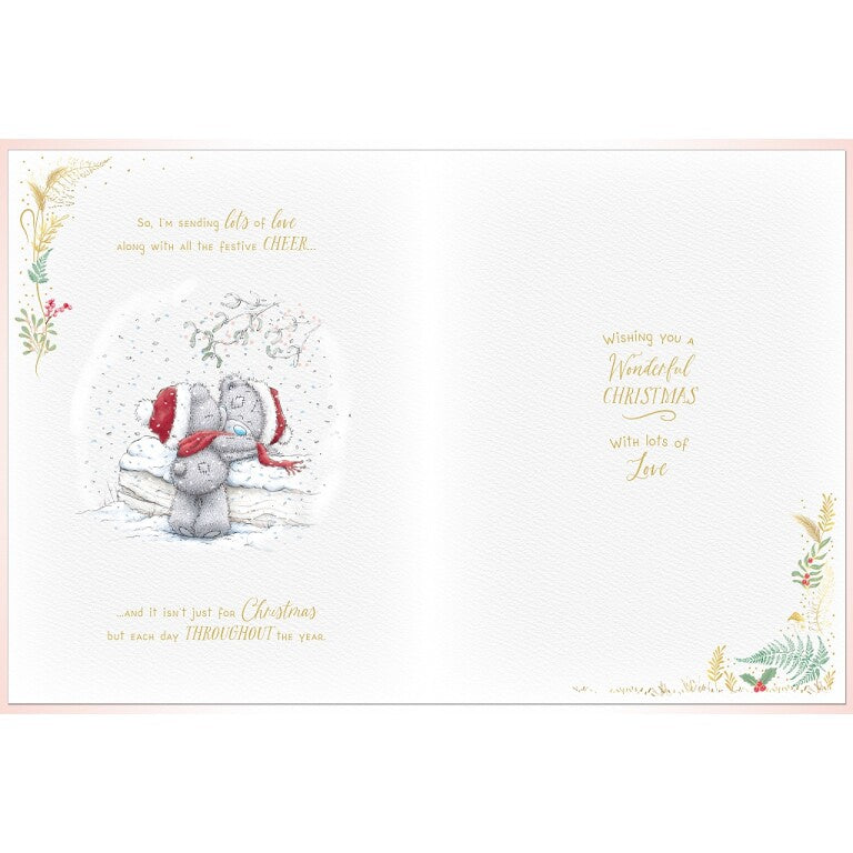 Me to You Tatty Teddy Luxury Handmade Christmas Card In Keepsake Box To The One I Love 12x9ins -