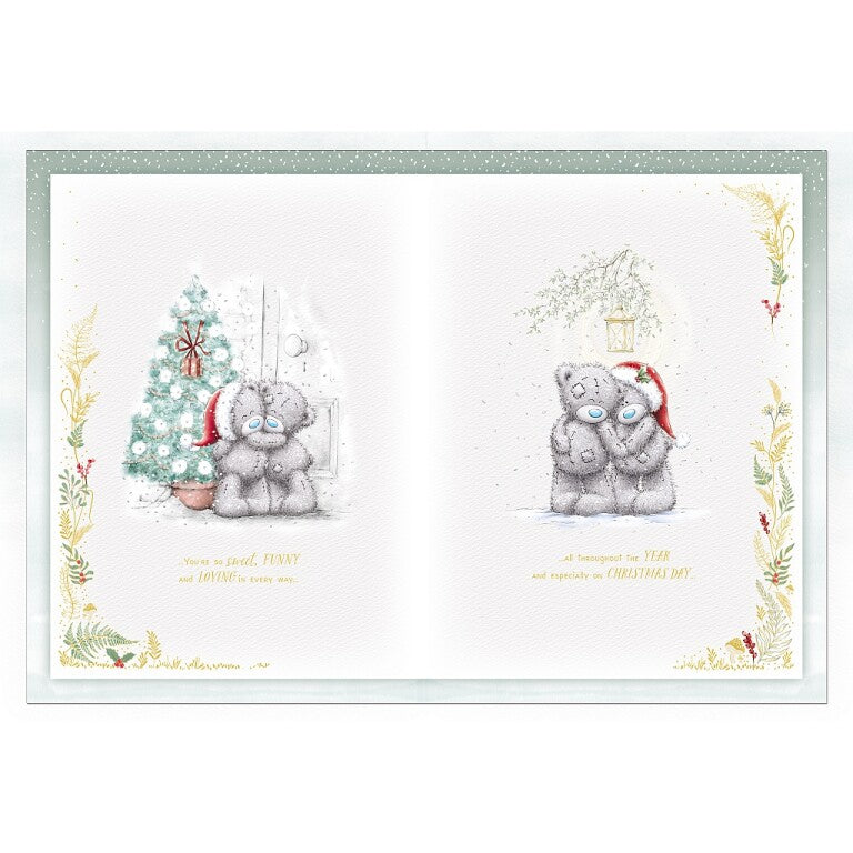 Me to You Tatty Teddy Luxury Handmade Boxed Christmas Card To The One I Love, 5 Illustrated Pages Inside 12x7ins -