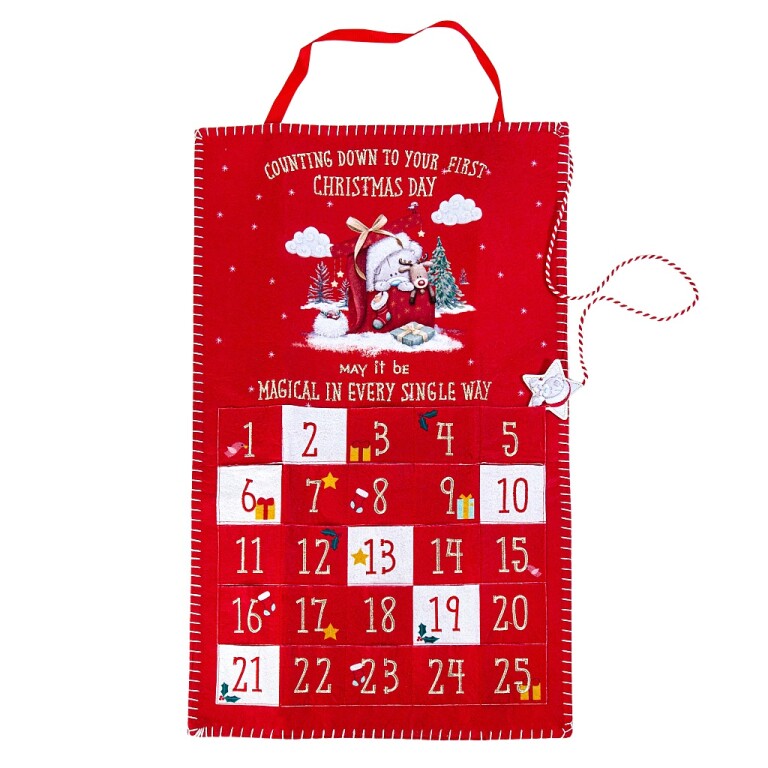 Tiny Tatty Teddy Hanging Advent Calendar - Baby's First Christmas