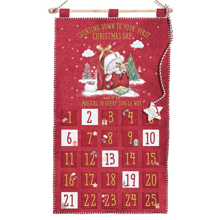 Me to You Tiny Tatty Teddy Hanging Advent Calendar - Baby's First Christmas