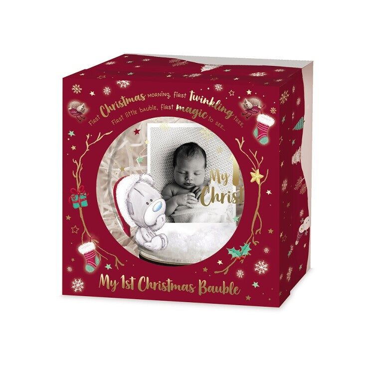 Tiny Tatty Teddy My First Christmas Photo Bauble