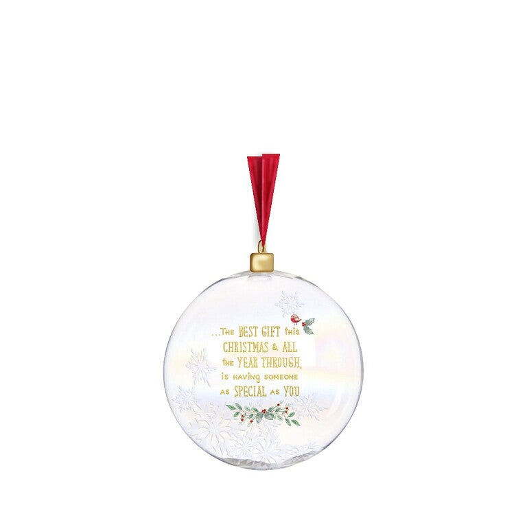 Me to You Tiny Tatty Teddy Baby's First Christmas Bauble in a Gift Box