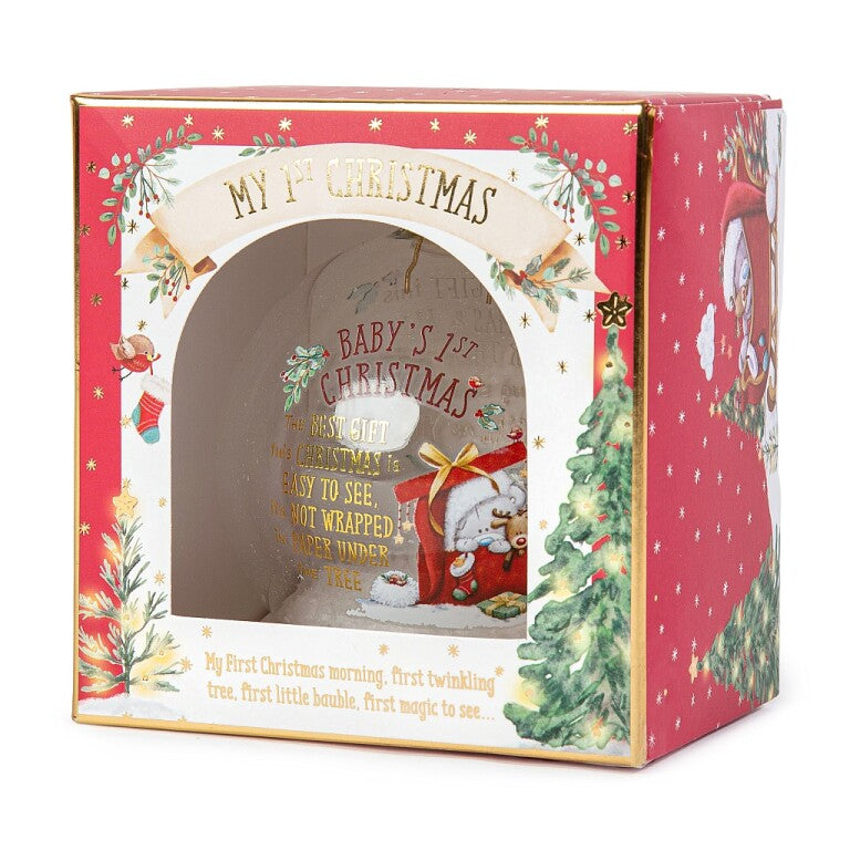 Tiny Tatty Teddy Baby's First Christmas Bauble in a Gift Box