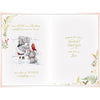 Me to You Tatty Teddy Daughter and Son-in-Law Luxury Handmade Christmas Card, Tatty Teddy Bears Posting Card 6x9ins