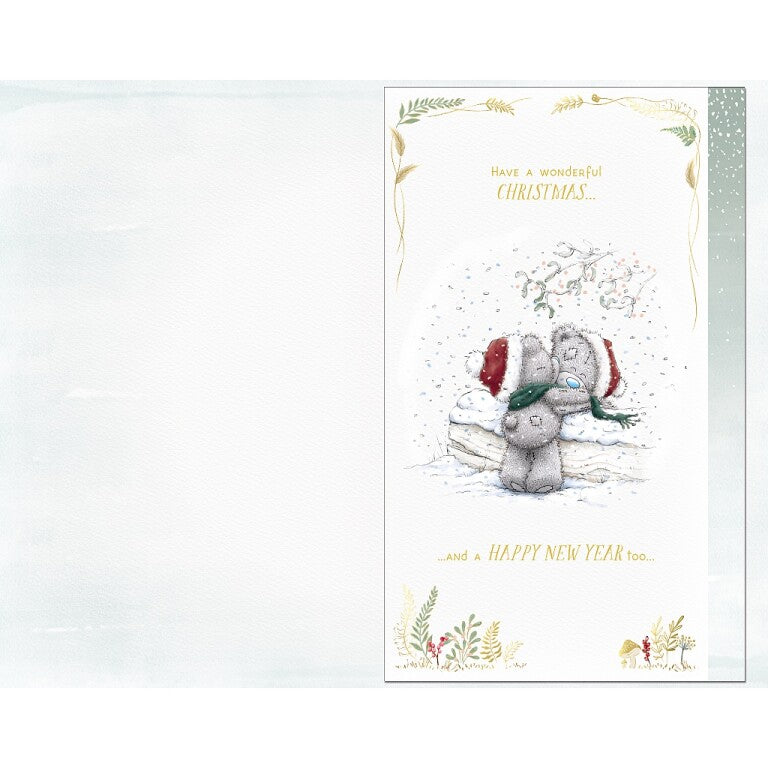 Me to You Tatty Teddy Luxury Handmade Christmas Card For Son & Daughter-in-Law 6x9ins