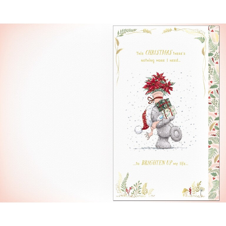 Me To You Tatty Teddy Handmade Luxury Christmas Card To My Lovely Wife 7x11ins