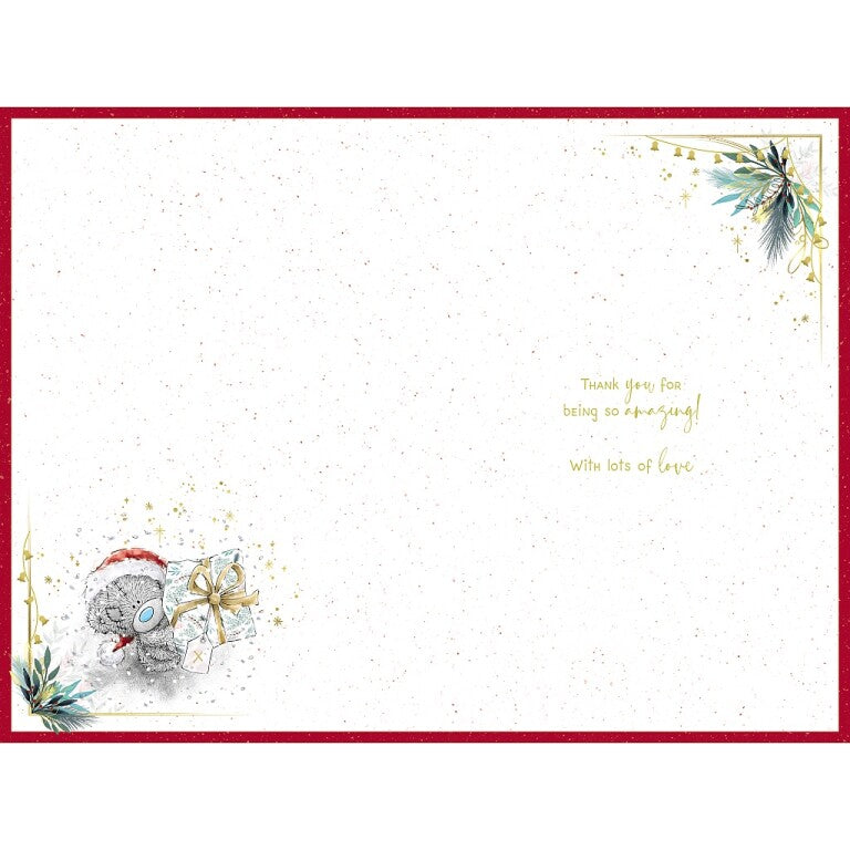 Me To You Tatty Teddy Christmas Card To My Wonderful Wife 6x9ins