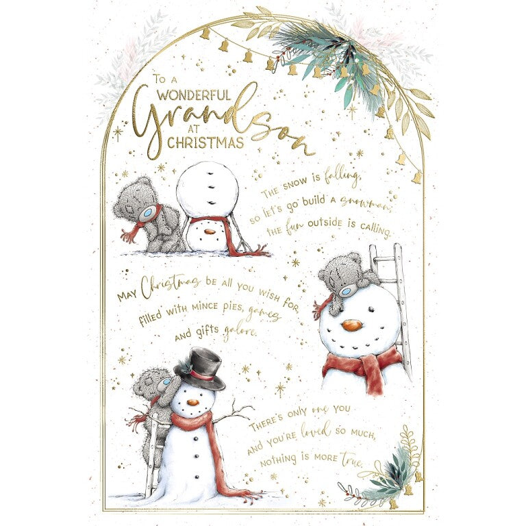 Me to You 'To A Wonderful Grandson At Christmas' Verse Card