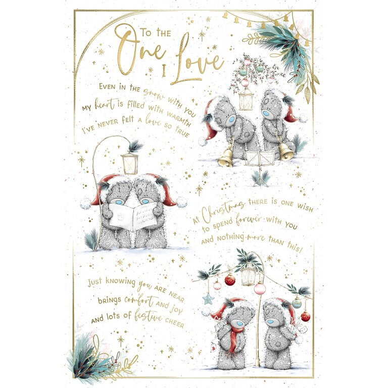 Me to You Tatty Teddy To The One I Love Christmas Card