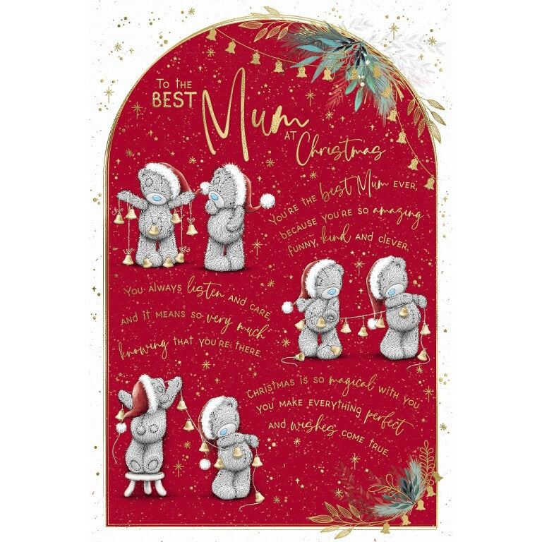 Me to You 'To The Best Mum Ever' Christmas Verse Card