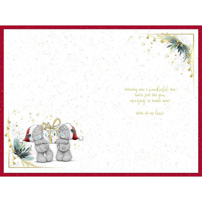 Me To You Tatty Teddy Christmas Card To My Lovely Wife 6x9ins