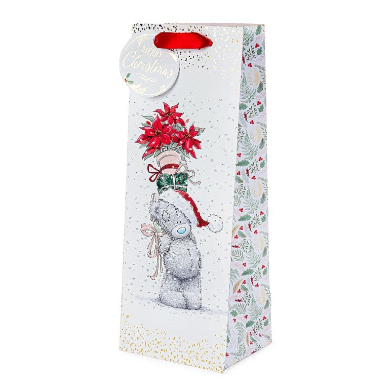 Me to You Tatty Teddy Holding Presents Christmas Bottle Bag