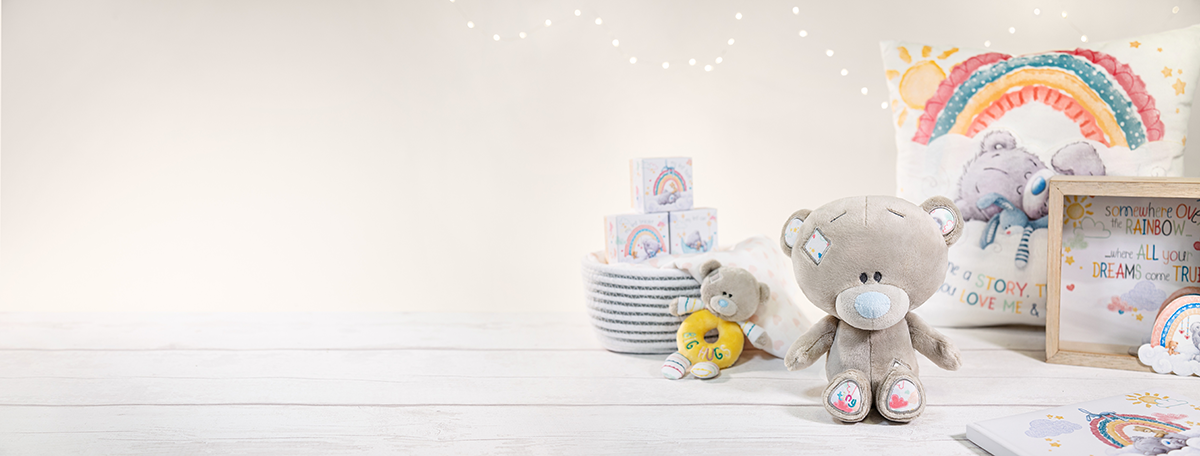 Me to You Tatty Teddy Plush 15cm-High 50th Birthday Bear On Luxury Gift Plinth