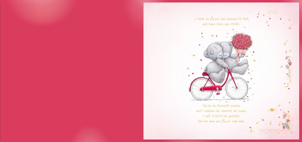 Me to You Tatty Teddy Luxury Large Boxed Handmade Valentine's Day Card 'Love of my Life' 12 x 14