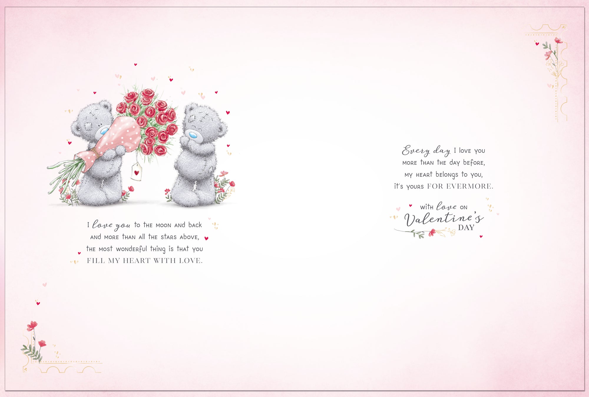 Me to You Tatty Teddy Luxury Boxed Handmade Valentine's Day Card 'To my Wonderful Wife' 12 x 9