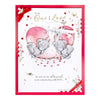Me to You Tatty Teddy Luxury Boxed Handmade Valentine's Day Card To the One I Love, Bears On A Swing 12 x 9