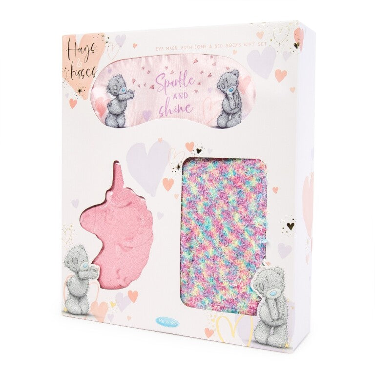 Me to You Eye Mask, Bath Bomb and Bed Socks Gift Set