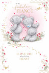 Me to You Tatty Teddy Valentine's Day Card 'To my fabulous Fiancé' 6 x 9