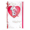 Me to You Tatty Teddy Luxury Hand Made Valentine's Day Card 'To my Wonderful Husband' 7 x 11