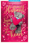 Me to You Tatty Teddy Valentine's Day Luxury 3D Keepsake Card 'For my Wonderful Husband' 6 x 9