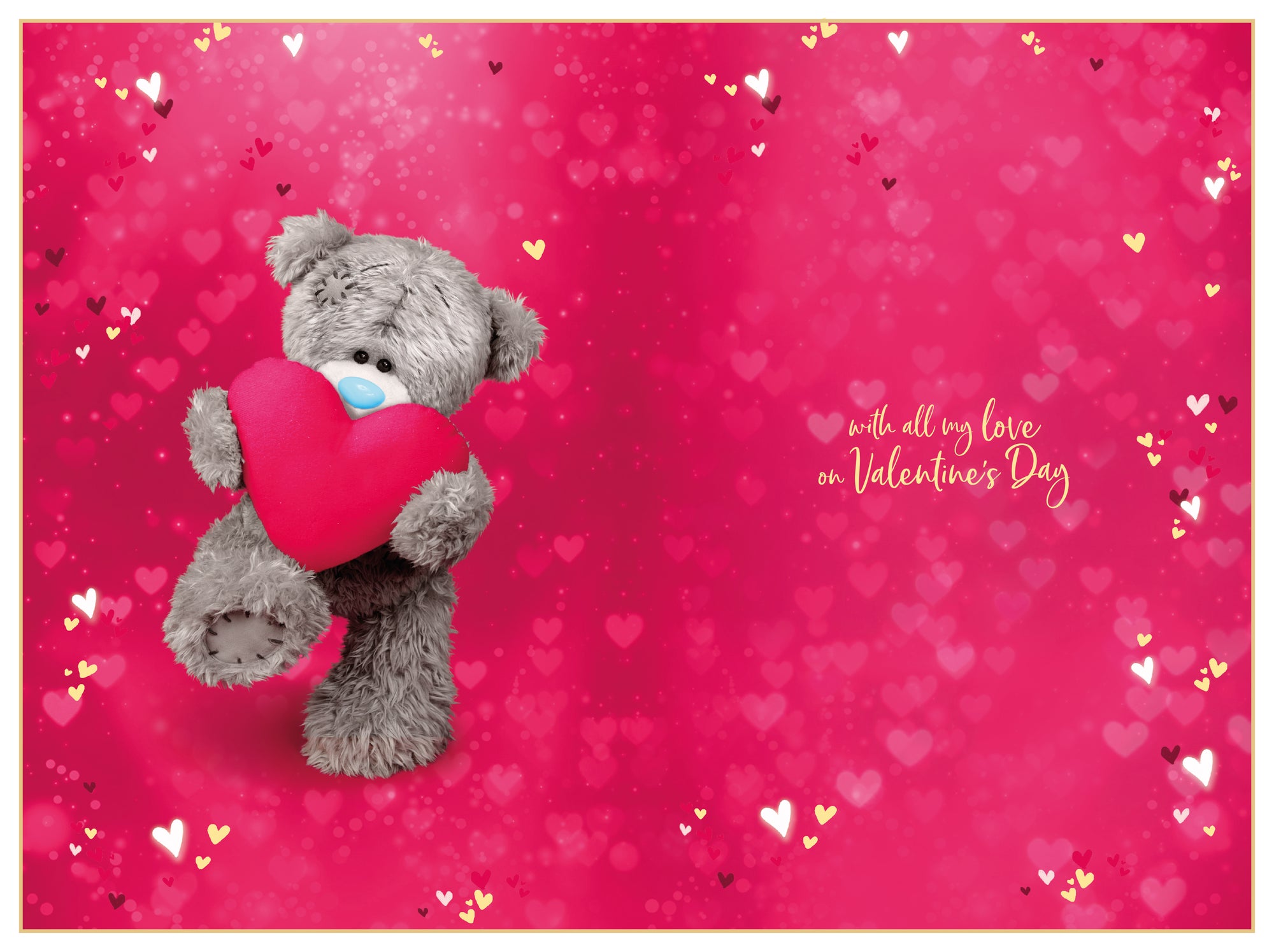 Me to You Tatty Teddy Valentine's Day Luxury 3D Keepsake Card 'For my Wonderful Husband' 6 x 9