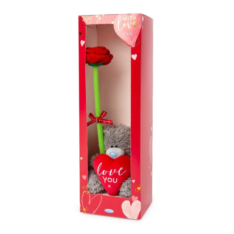 Me to You Tatty Teddy Holding Rose With Gift Box