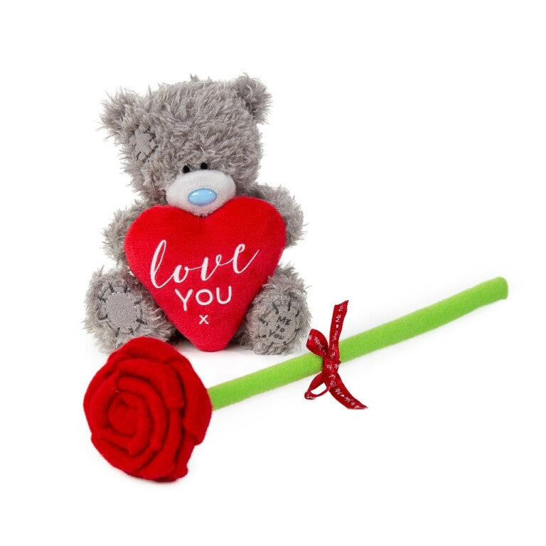 Me to You Tatty Teddy Holding Rose With Gift Box