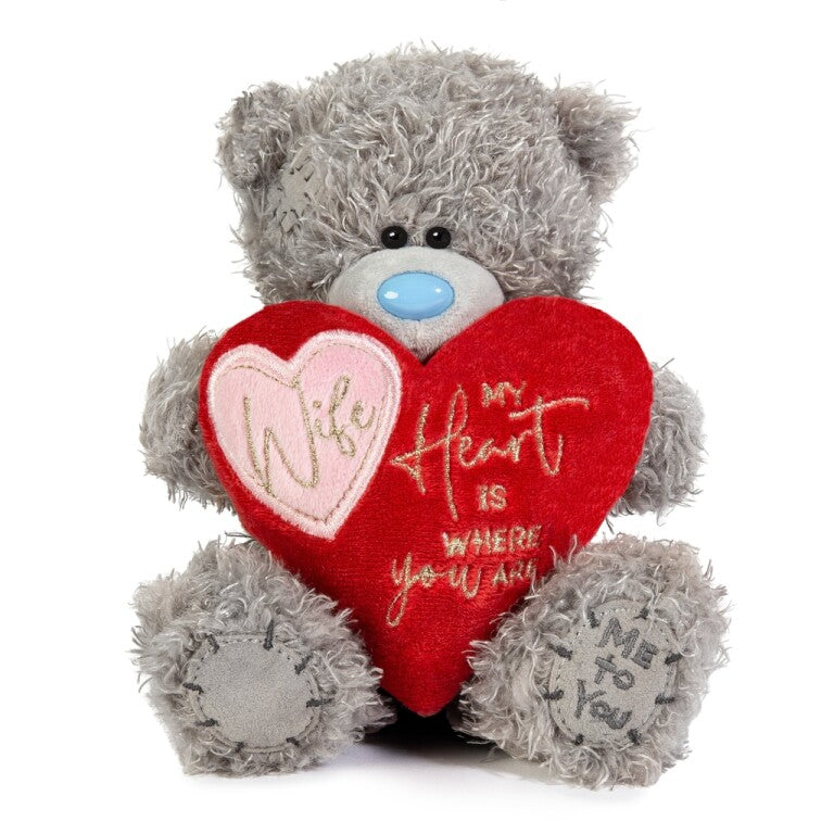 Me to You Tatty Teddy 'Wife  My Heart Is Where You Are' 15cm Bear