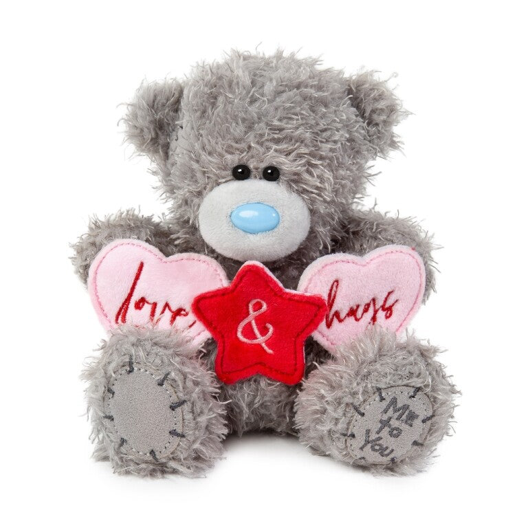 Me to You Tatty Teddy Holding 'Love and Hugs' banner