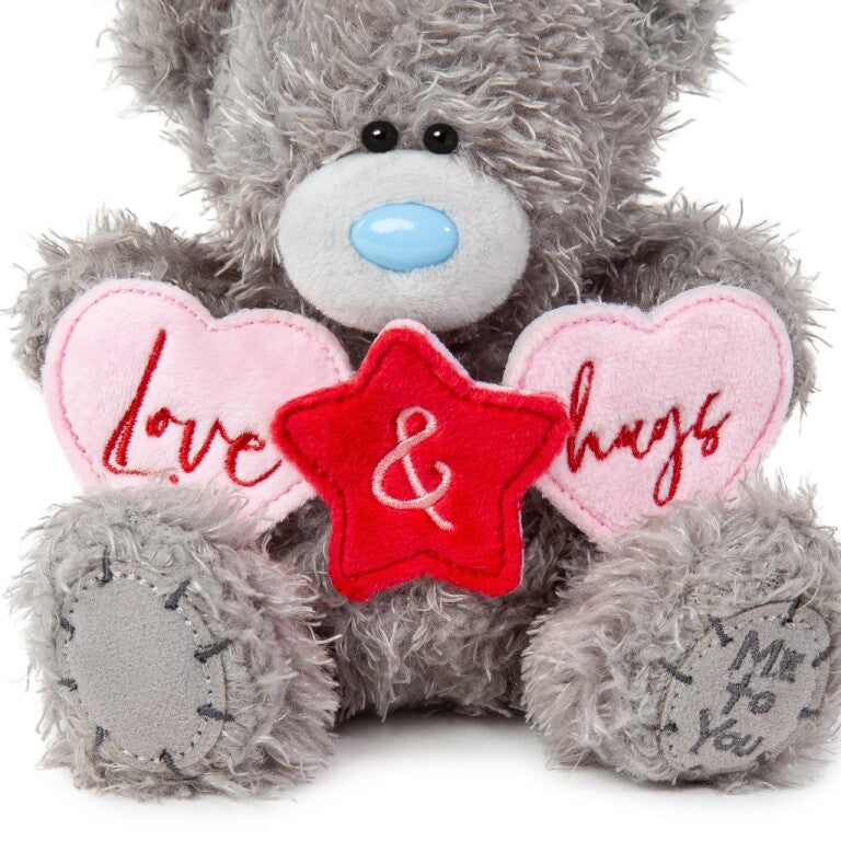 Me to You Tatty Teddy Holding 'Love and Hugs' banner