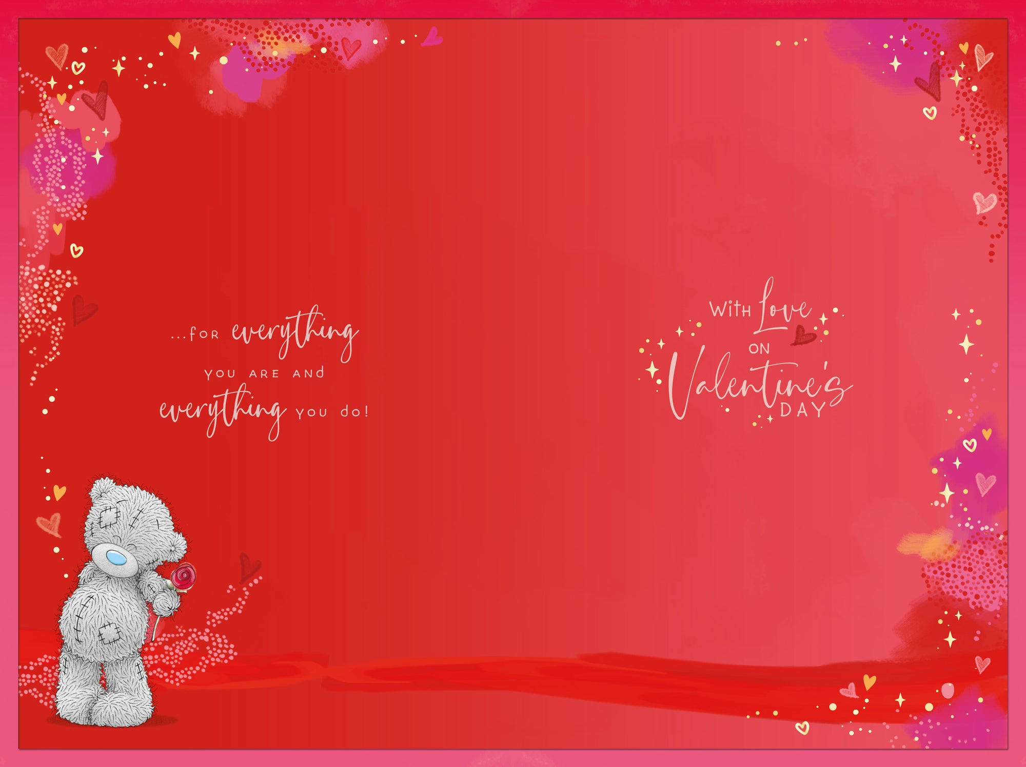 Me to You Tatty Teddy 'Valentine' Valentine's Day Card, 6x9