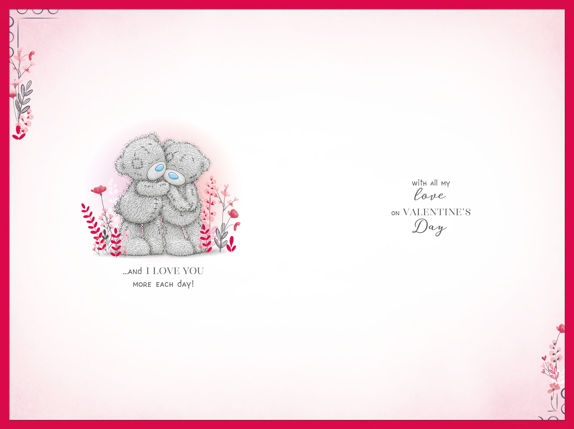 Me to You Tatty Teddy Valentine's Day Card 'To My Husband' 6 x 9