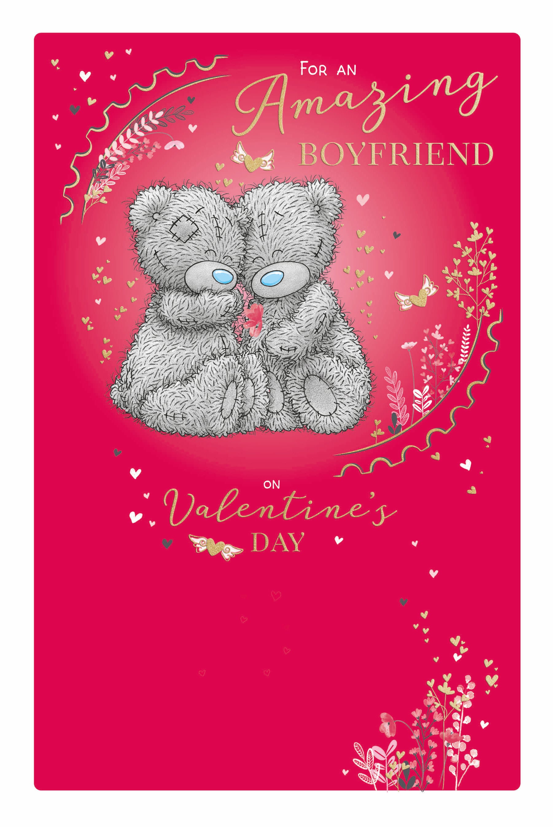 Me to You Tatty Teddy Valentine's Day Card 'For An Amazing Boyfriend' 6 x 9