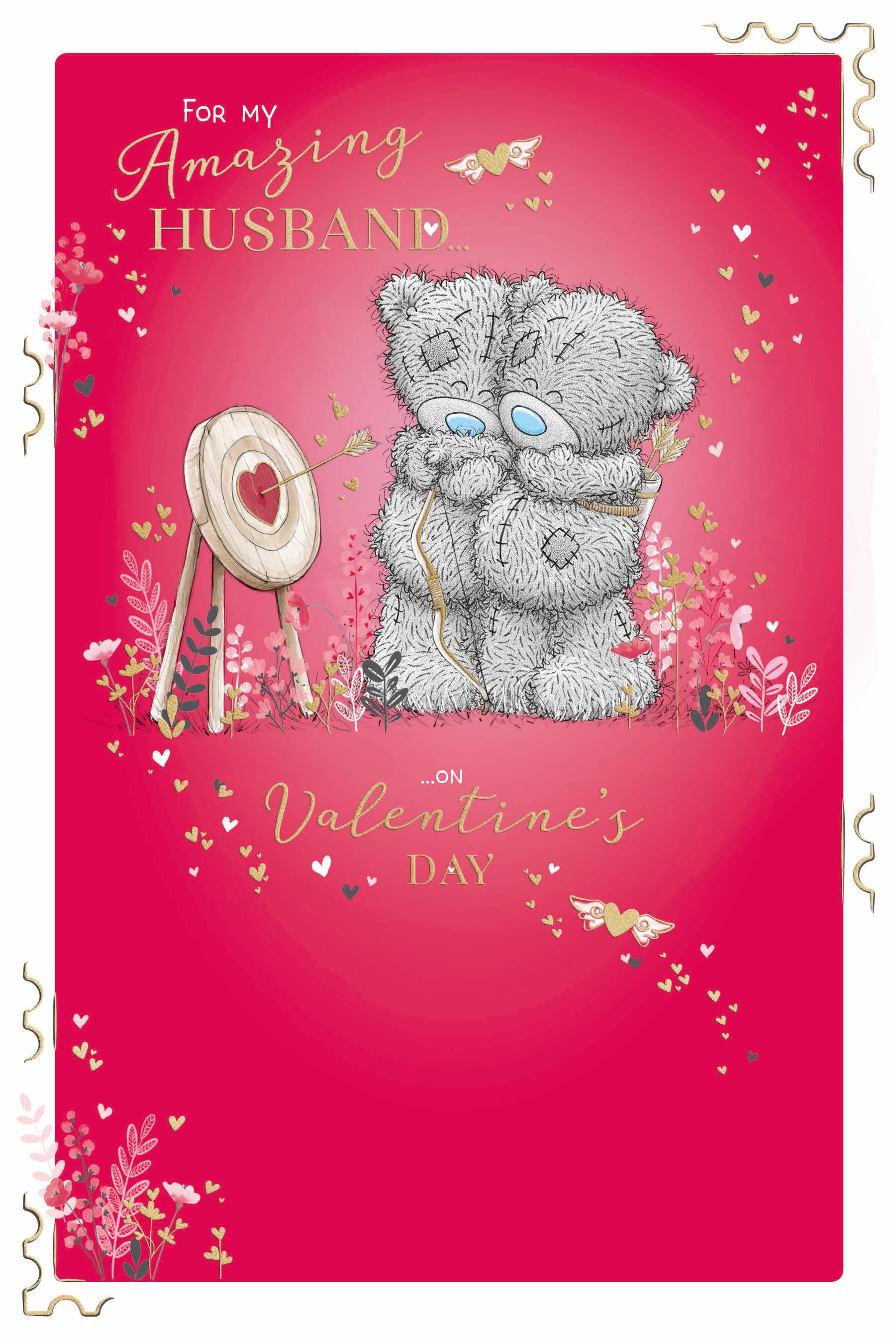 Me to You Tatty Teddy Valentine's Day 'For My Amazing Husband' Card 6 x 9