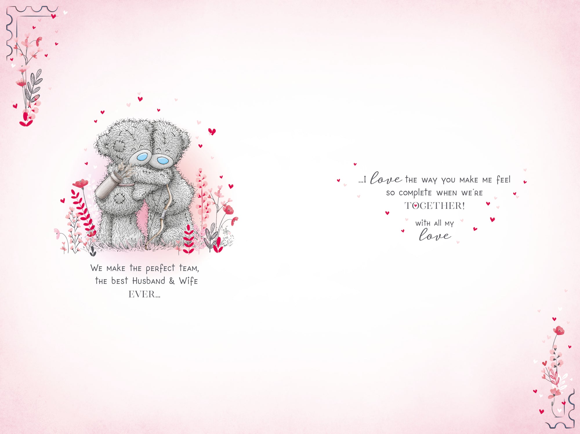 Me to You Tatty Teddy Valentine's Day 'For My Amazing Husband' Card 6 x 9